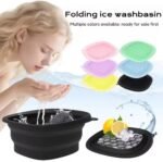Foldable Silicon Face Ice Wash Bowl